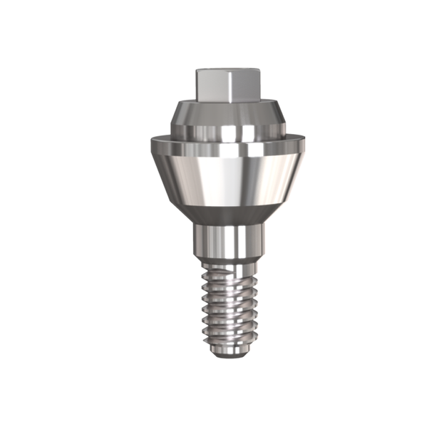 2mm Altura de Cuello - Multi Unit recto de Titanio para Implante -Dental Hexágono Interno