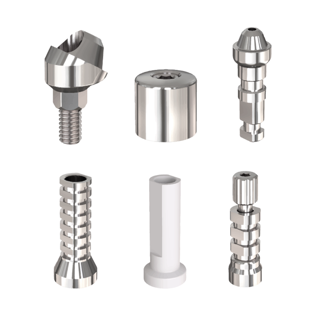 Set de Multi Unit Angulado de Titanio 30° para Implante Dental de Hexágono Interno