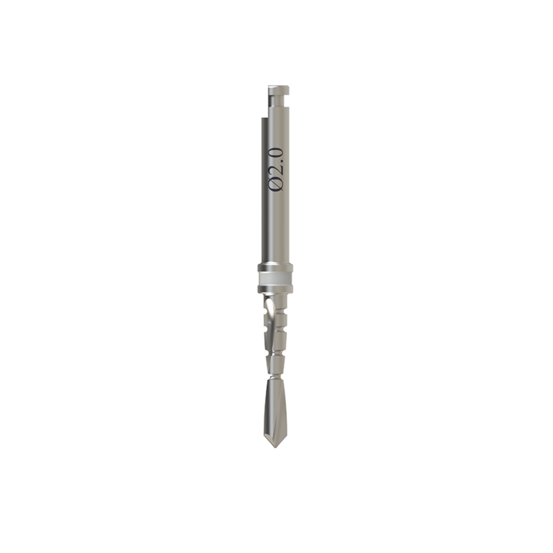 2.0mm Diámetro Fresas Espiral con Riego externo para implantes dentales 11.5 mm