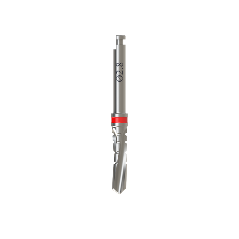 2.8mm Diámetro Fresas Espiral con Riego externo para implantes dentales 11.5 mm