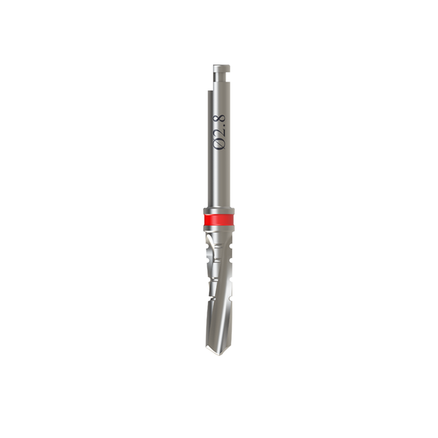 2.8mm Diámetro Fresas Espiral con Riego externo para implantes dentales 11.5 mm
