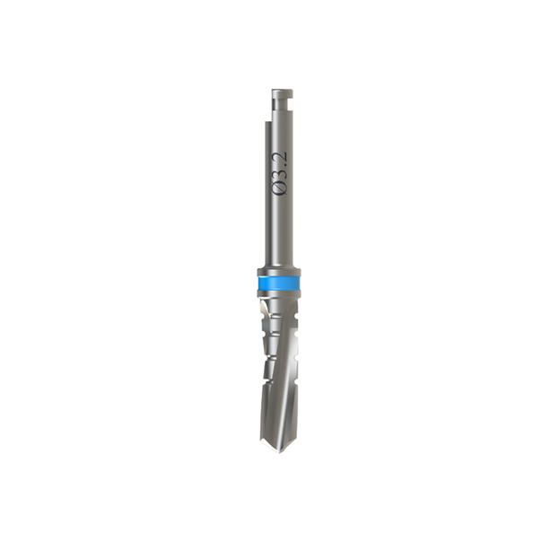 3.2mm Diámetro Fresas Espiral con Riego externo para implantes dentales 11.5 mm