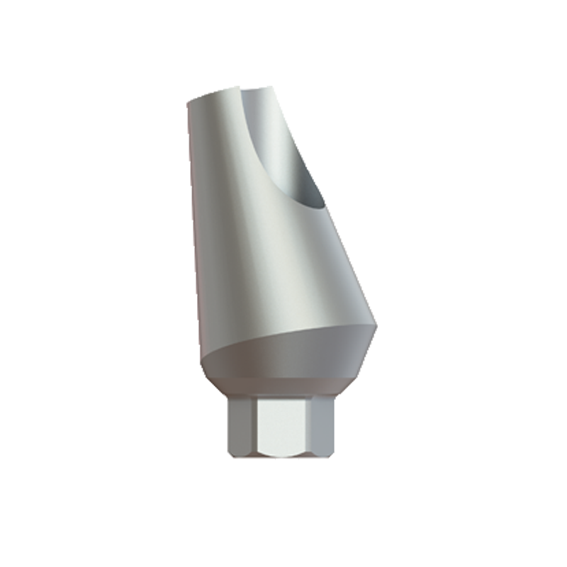 7.5mm Longitud -Pilar Angulado de Titanio 15° para Implante Dental de Hexágono Interno