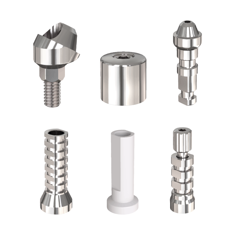 Set de Multi Unit Angulado de Titanio 30° para Implante Dental de Hexágono Interno