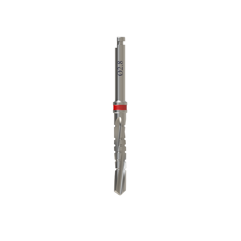 2.8mm Diámetro Fresa de riego externo retorcido para Implante Dental 16 mm