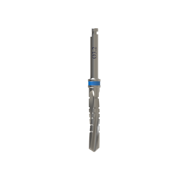 3.2mm Diámetro Fresa de riego externo retorcido para Implante Dental 16 mm