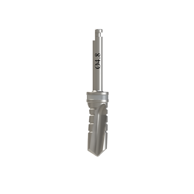 4.8mm Diámetro Fresas Espiral con Riego externo para implantes dentales 11.5 mm